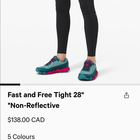 Lululemon Fast and Free Leggings - Picture 6 of 6